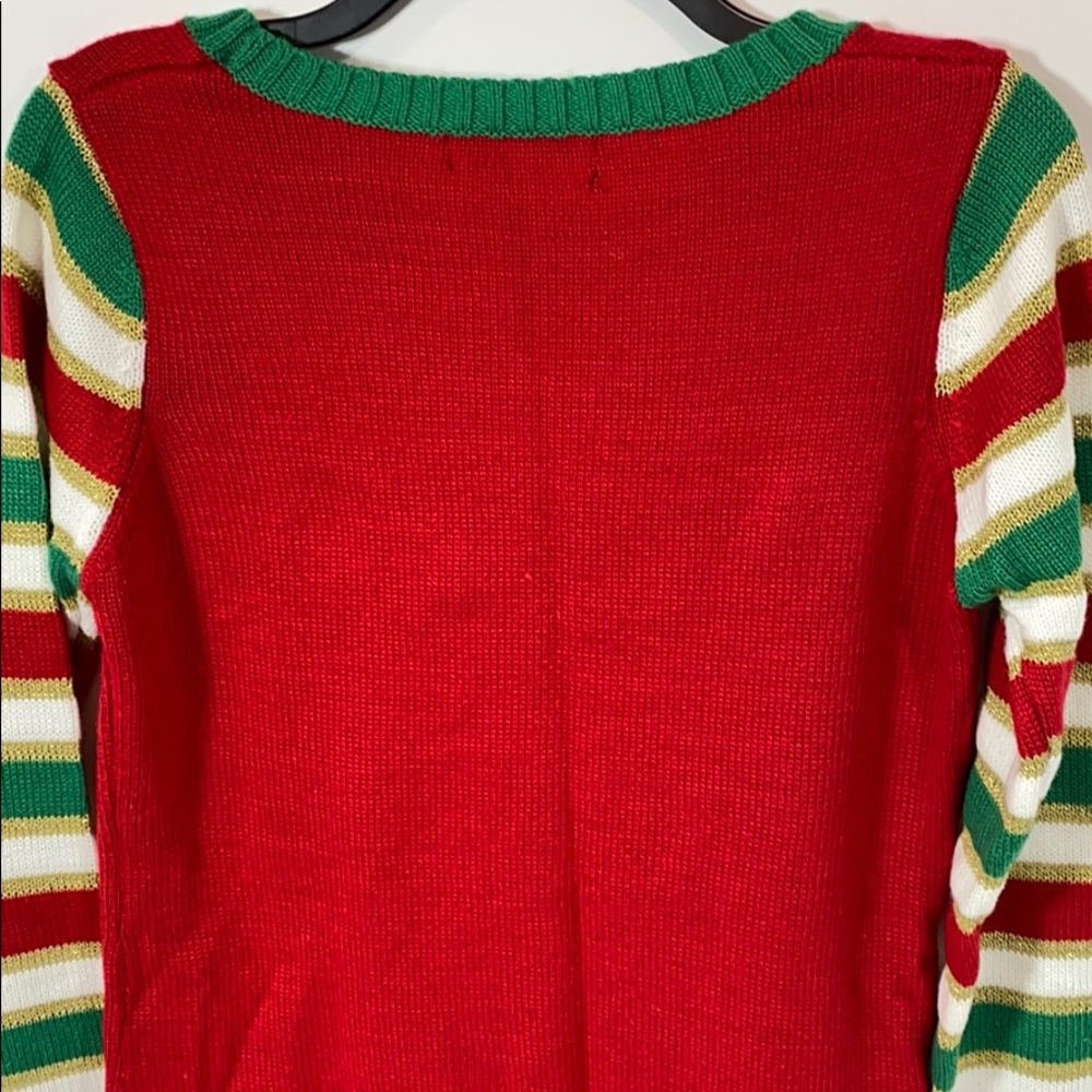 United States Sweater XMas Santa Elf Sweater New - Picture 4 of 12